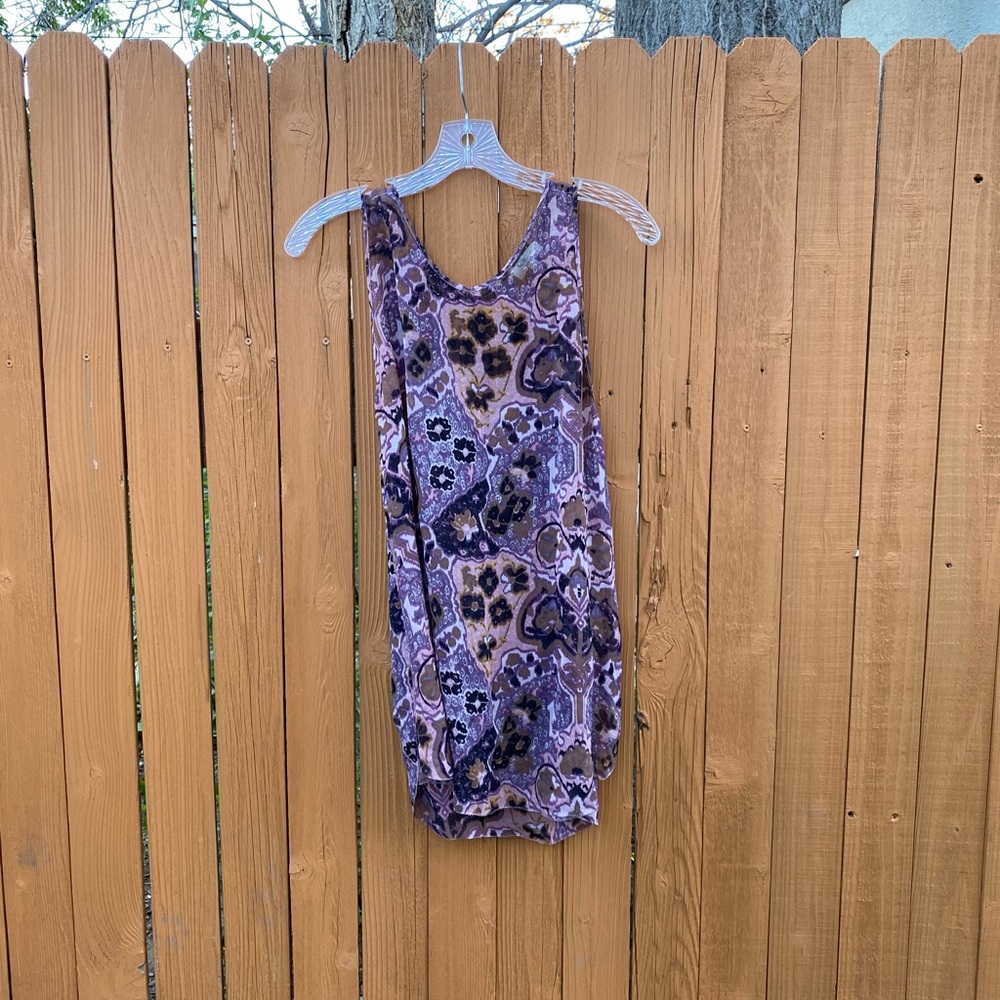Silk printed sheer top